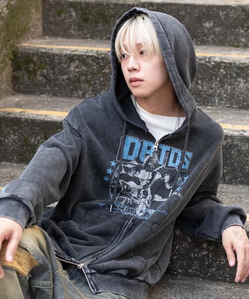 pgg☆パーカー☆ネイビー M0960 フハクコンビBIGプルオーバーパーカー(M ネイビー): トップス