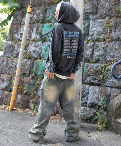 WEGO（ウィゴー）の「WEGO/パウダーブリーチグラフィックZIPパーカー（パーカー・メンズ・その他3/その他2/その他1・LARGE/MEDIUM）」の7枚目の写真