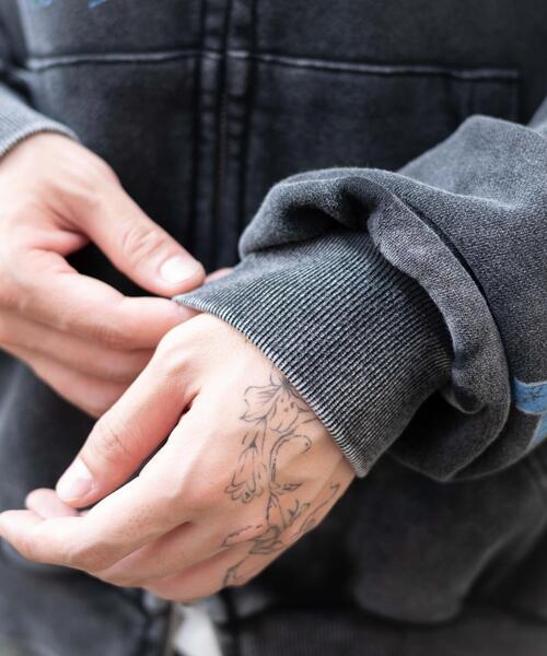 WEGO（ウィゴー）の「WEGO/パウダーブリーチグラフィックZIPパーカー（パーカー・メンズ・その他3/その他2/その他1・LARGE/MEDIUM）」の11枚目の写真