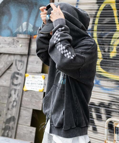 WEGO（ウィゴー）の「WEGO/パウダーブリーチグラフィックZIPパーカー（パーカー・メンズ・その他3/その他2/その他1・LARGE/MEDIUM）」の20枚目の写真