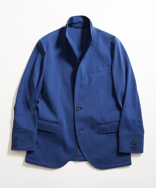 MICHEL KLEIN HOMME (ミッシェルクランオム)の「コンバーチブルジャケット(テーラードジャケット・メンズ・ブルー/ブラック・MEDIUM/LARGE/X-LARGE)」の2枚目の写真