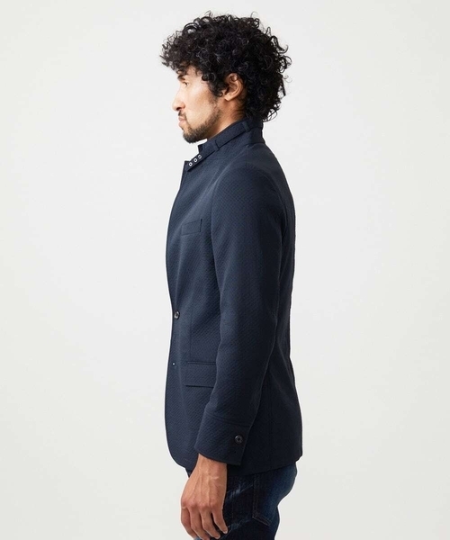 MICHEL KLEIN HOMME (ミッシェルクランオム)の「コンバーチブルジャケット(テーラードジャケット・メンズ・ブルー/ブラック・MEDIUM/LARGE/X-LARGE)」の12枚目の写真