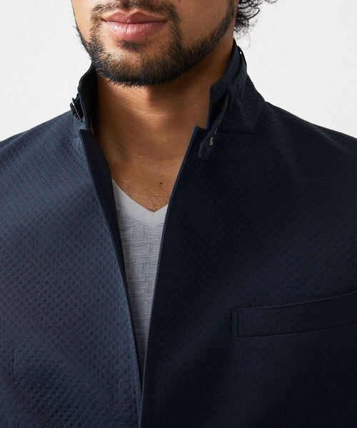 MICHEL KLEIN HOMME (ミッシェルクランオム)の「コンバーチブルジャケット(テーラードジャケット・メンズ・ブルー/ブラック・MEDIUM/LARGE/X-LARGE)」の10枚目の写真