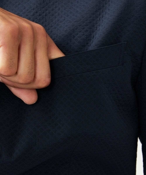 MICHEL KLEIN HOMME (ミッシェルクランオム)の「コンバーチブルジャケット(テーラードジャケット・メンズ・ブルー/ブラック・MEDIUM/LARGE/X-LARGE)」の7枚目の写真