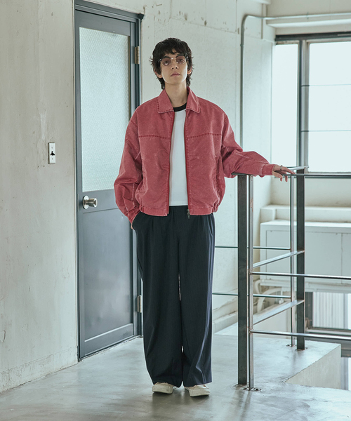 JOURNAL STANDARD（ジャーナルスタンダード）の「ナイロン ツイル ウォッシュド ブルゾン（ブルゾン・メンズ・ネイビー/レッド・MEDIUM/LARGE）」の10枚目の写真