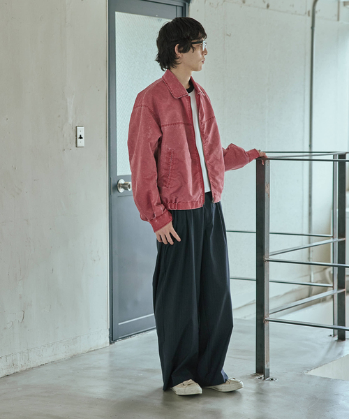 JOURNAL STANDARD（ジャーナルスタンダード）の「ナイロン ツイル ウォッシュド ブルゾン（ブルゾン・メンズ・ネイビー/レッド・MEDIUM/LARGE）」の11枚目の写真