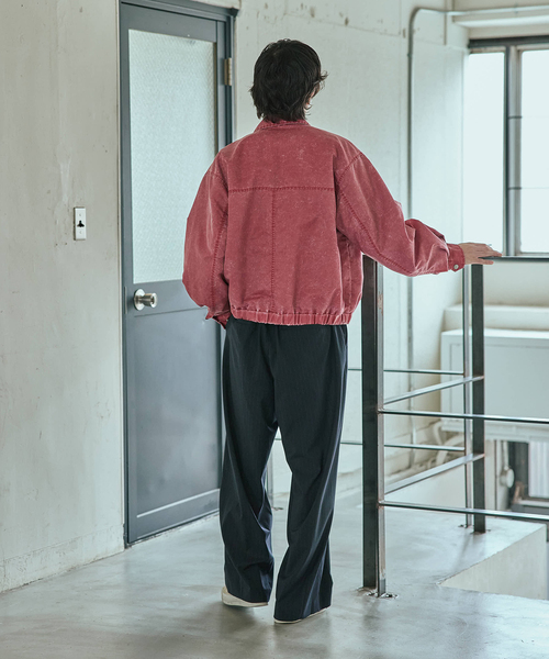 JOURNAL STANDARD（ジャーナルスタンダード）の「ナイロン ツイル ウォッシュド ブルゾン（ブルゾン・メンズ・ネイビー/レッド・MEDIUM/LARGE）」の12枚目の写真