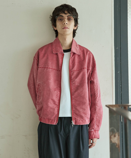 JOURNAL STANDARD（ジャーナルスタンダード）の「ナイロン ツイル ウォッシュド ブルゾン（ブルゾン・メンズ・ネイビー/レッド・MEDIUM/LARGE）」の13枚目の写真