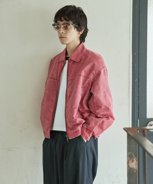 JOURNAL STANDARD（ジャーナルスタンダード）の「ナイロン ツイル ウォッシュド ブルゾン（ブルゾン・メンズ・ネイビー/レッド・MEDIUM/LARGE）」の14枚目の写真