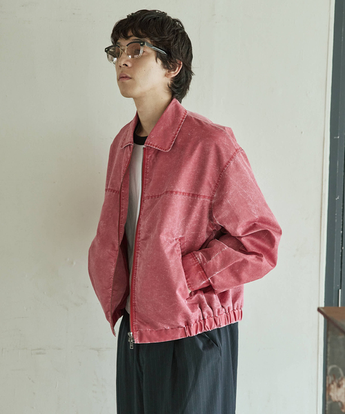 JOURNAL STANDARD（ジャーナルスタンダード）の「ナイロン ツイル ウォッシュド ブルゾン（ブルゾン・メンズ・ネイビー/レッド・MEDIUM/LARGE）」の15枚目の写真