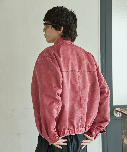 JOURNAL STANDARD（ジャーナルスタンダード）の「ナイロン ツイル ウォッシュド ブルゾン（ブルゾン・メンズ・ネイビー/レッド・MEDIUM/LARGE）」の16枚目の写真