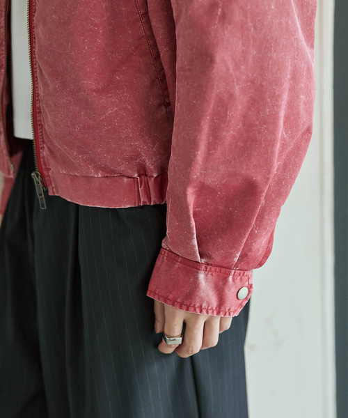 JOURNAL STANDARD（ジャーナルスタンダード）の「ナイロン ツイル ウォッシュド ブルゾン（ブルゾン・メンズ・ネイビー/レッド・MEDIUM/LARGE）」の18枚目の写真