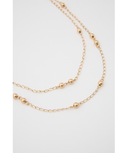 LAGUA GEM（ラグアジェム）の「METAL BALL CHAIN ネックレス（ネックレス・レディース・シルバー/ゴールド・FREE）」の4枚目の写真