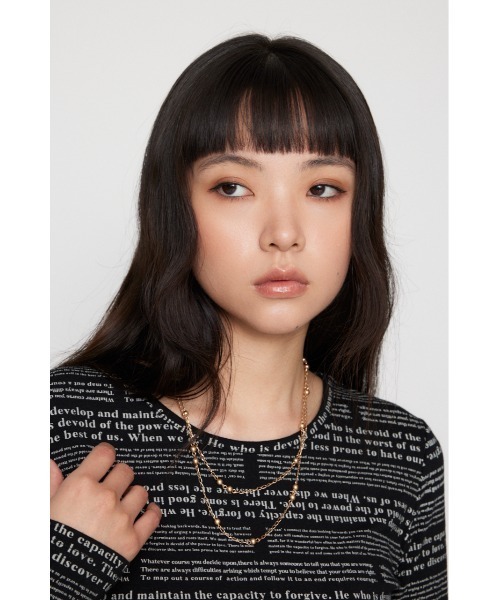 LAGUA GEM（ラグアジェム）の「METAL BALL CHAIN ネックレス（ネックレス・レディース・シルバー/ゴールド・FREE）」の7枚目の写真