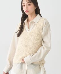 トップス ponpon Sara mallika Cotton Jacquard Embroidery Ponpon Top | mambo ladys