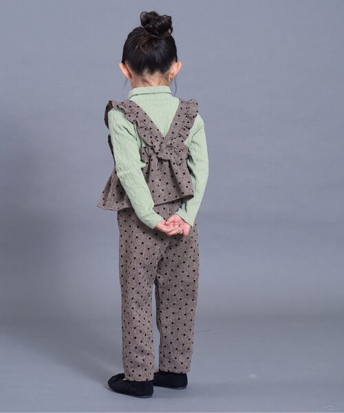 Seraph（セラフ）の「【ジュニア対応】ケーブルジャガードハイネックトップス（Tシャツ/カットソー・キッズ・ブラウン/ピンク/ミント/アイボリー・80/90/100/110/120/130/140）」の8枚目の写真