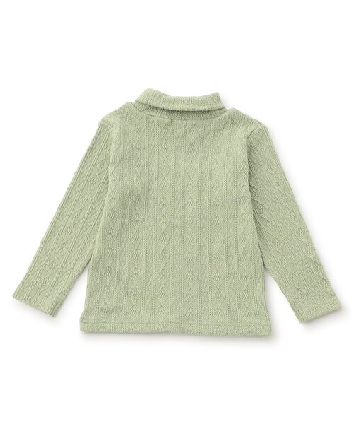 Seraph（セラフ）の「【ジュニア対応】ケーブルジャガードハイネックトップス（Tシャツ/カットソー・キッズ・ブラウン/ピンク/ミント/アイボリー・80/90/100/110/120/130/140）」の11枚目の写真