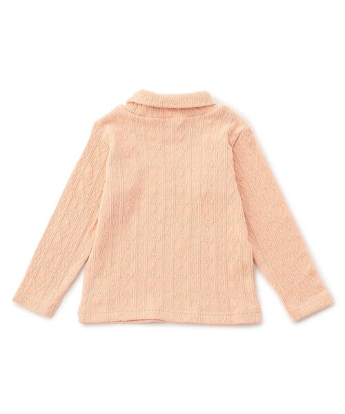 Seraph（セラフ）の「【ジュニア対応】ケーブルジャガードハイネックトップス（Tシャツ/カットソー・キッズ・ブラウン/ピンク/ミント/アイボリー・80/90/100/110/120/130/140）」の12枚目の写真