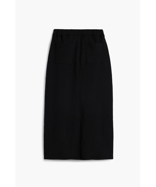 Desigual(デシグアル)の「デニム×ニット アシンメトリーウエスト膝丈スカート フロントスリット付き(デニムスカート・レディース・ブルー・XS/S/M/L/XL)」の4枚目の写真