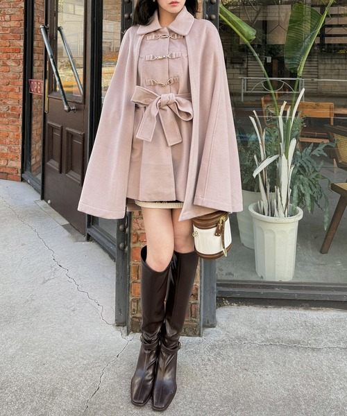 美品✨PARTY ケープコート セール】ビット付ケープコート（その他アウター）｜ROYAL PARTY