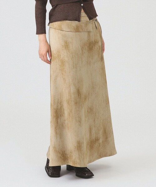 Ray BEAMS（レイビームス）の「RBS / サテン プリント ベルベット スカート（スカート・レディース・オフホワイト/ベージュ・0/1）」の6枚目の写真