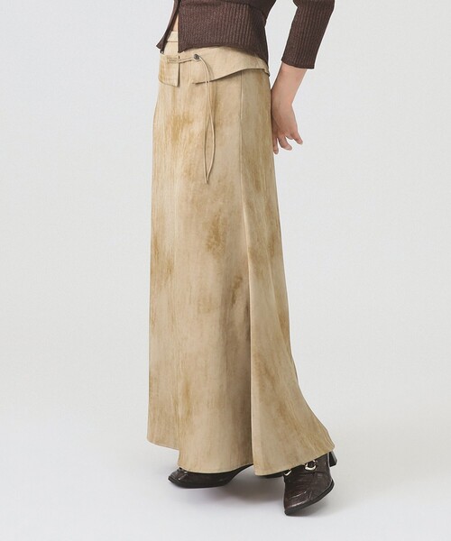 Ray BEAMS（レイビームス）の「RBS / サテン プリント ベルベット スカート（スカート・レディース・オフホワイト/ベージュ・0/1）」の7枚目の写真