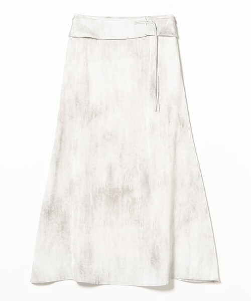 Ray BEAMS（レイビームス）の「RBS / サテン プリント ベルベット スカート（スカート・レディース・オフホワイト/ベージュ・0/1）」の8枚目の写真