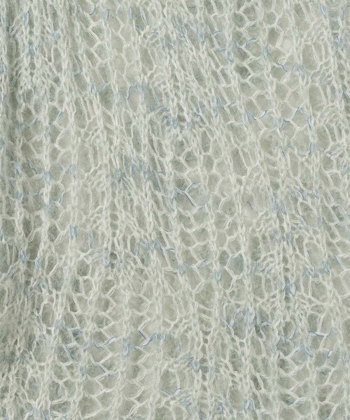 mysty woman（ミスティウーマン）の「モヘヤライクスカシニット 582023（ニット/セーター・レディース・ブルー/ベージュ/ブラウン・FREE）」の15枚目の写真