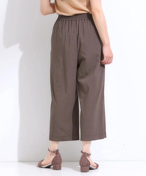 DRESKIP（ドレスキップ）の「【着丈選べる/S-LL】触れる度ひんやり ゆるきれい イージーワイドパンツ（その他パンツ・レディース・ブラック/ダークブラウン・02/03/40/04/36/42/01/38）」の11枚目の写真