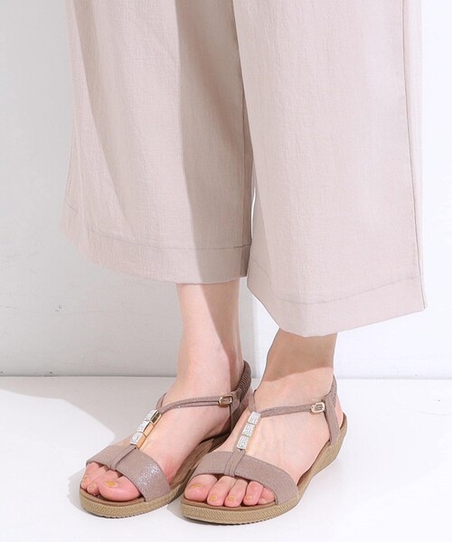 DRESKIP（ドレスキップ）の「【着丈選べる/S-LL】触れる度ひんやり ゆるきれい イージーワイドパンツ（その他パンツ・レディース・ブラック/ダークブラウン・02/03/40/04/36/42/01/38）」の22枚目の写真