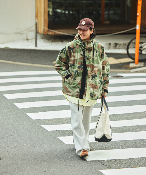 NAUTICA（ノーティカ）の「NAUTICA/ノーティカ ビックシルエット 中綿キルト リップストップ ミリタリーショートブルゾン（ブルゾン・メンズ・カモフラージュ/ブラック・MEDIUM/LARGE/X-LARGE）」の3枚目の写真