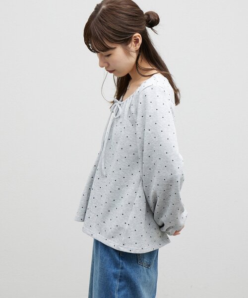 DISCOAT(ディスコート)の「【umm.】ギャザーリボンプルオーバー(Tシャツ/カットソー・レディース・ネイビー/グレー・FREE)」の20枚目の写真