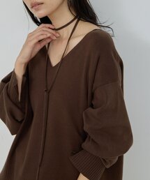 GALLARDAGALANTE ガリャルダガランテ　ラクーンオーバーVニット GALLARDAGALANTE（ガリャルダガランテ）の「ラクーンオーバーV