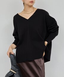 GALLARDAGALANTE | 【CHIKAコラボ】タイ付き総針Vネックニット(ニット/セーター)