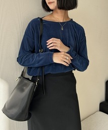 nissen | シアーベロアオーバーサイズトップス＜大きいサイズ有＞(Tシャツ/カットソー)