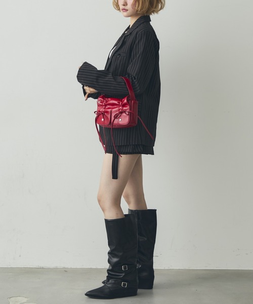 mul.(ムル)の「ストライプジャケットセットアップ(セットアップ・レディース・グレー/ブラック・FREE)」の18枚目の写真