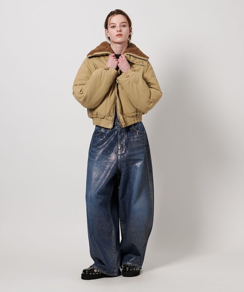 ASTRAET（アストラット）の「＜ASTRAET＞ボア ジップブルゾン（その他アウター・レディース・ブラック/ベージュ・FREE）」の10枚目の写真