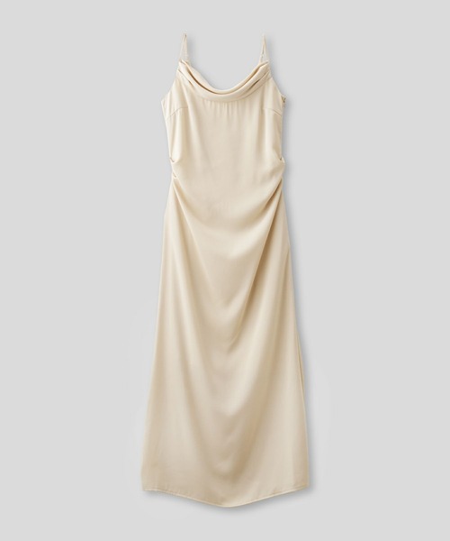 カウルネック ドレープ キャミ ワンピース KINO THE KEI（ワンピース