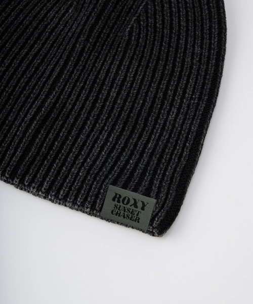 ROXY（ロキシー）の「SUN AND SURF /ロキシーロゴワンポイントリブニット帽・ビーニー（ニットキャップ/ビーニー・レディース・パープル/ブラック/ブルー・FREE）」の6枚目の写真