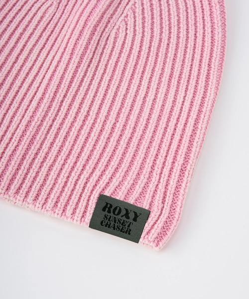 ROXY（ロキシー）の「SUN AND SURF /ロキシーロゴワンポイントリブニット帽・ビーニー（ニットキャップ/ビーニー・レディース・パープル/ブラック/ブルー・FREE）」の12枚目の写真