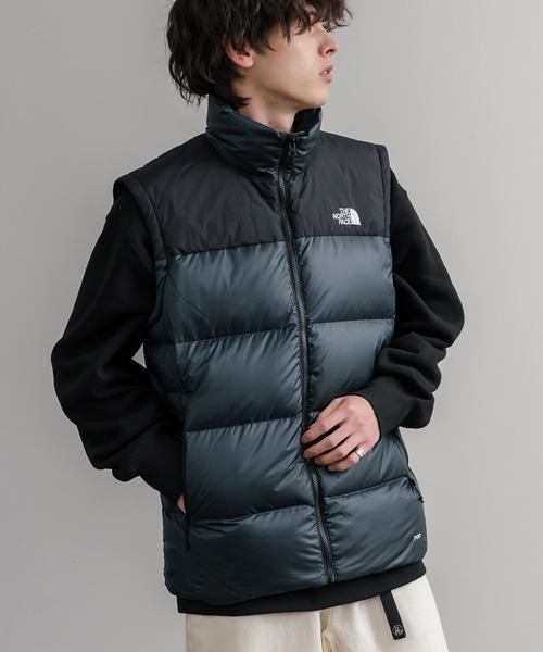 THE NORTH FACE(ザノースフェイス)の「THE NORTH FACE ザ・ノースフェイス MEN'S DIABLO DOWN VEST ワンポイントロゴ刺繍700フィルパワーダウンベスト(ダウンベスト・メンズ・ブラック/ネイビー・M/L/S)」の6枚目の写真