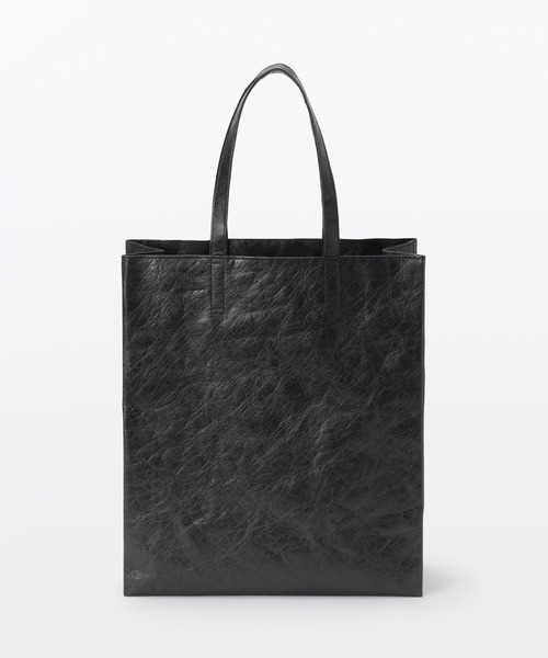 MUJI Labo〕ペーパーライクトートバッグ 内ポケット付き（トートバッグ