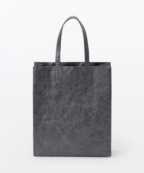 MUJI Labo〕ペーパーライクトートバッグ 内ポケット付き（トートバッグ