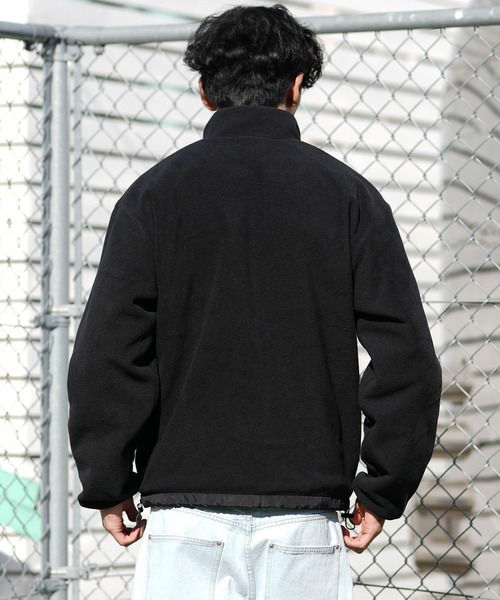 NEW ERA（ニューエラ）の「【ムラサキスポーツ限定】NEW ERA/ニューエラ FLEECE REVERACKET ジャケット 14877294/14877295（その他アウター・メンズ・ブラック×ブラック/ブラック×ホワイト・L/M/2XL/XL）」の7枚目の写真