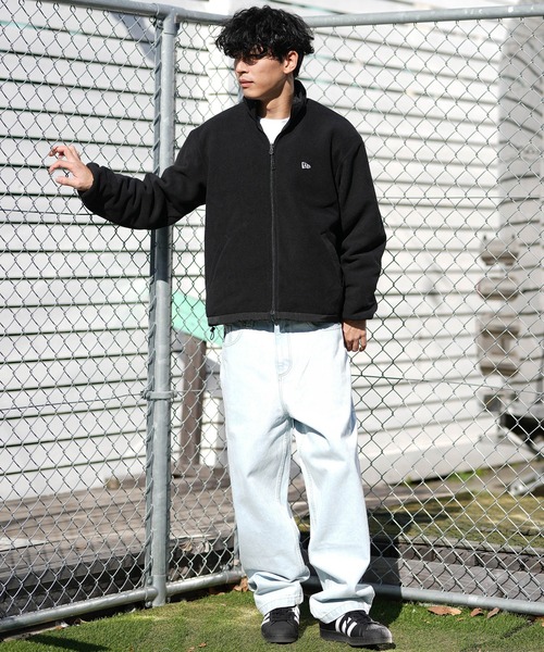 NEW ERA（ニューエラ）の「【ムラサキスポーツ限定】NEW ERA/ニューエラ FLEECE REVERACKET ジャケット 14877294/14877295（その他アウター・メンズ・ブラック×ブラック/ブラック×ホワイト・L/M/2XL/XL）」の8枚目の写真