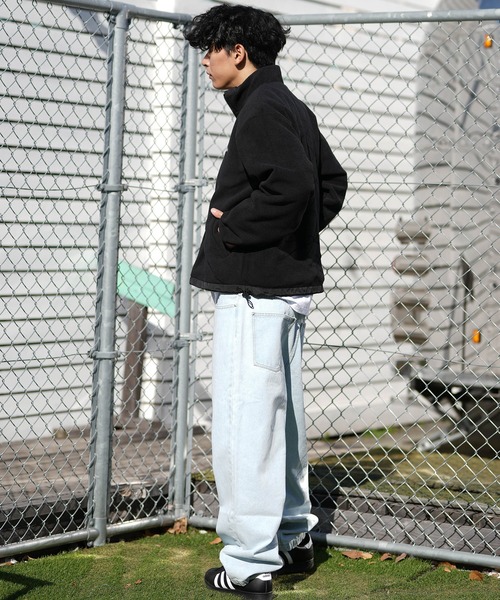 NEW ERA（ニューエラ）の「【ムラサキスポーツ限定】NEW ERA/ニューエラ FLEECE REVERACKET ジャケット 14877294/14877295（その他アウター・メンズ・ブラック×ブラック/ブラック×ホワイト・L/M/2XL/XL）」の9枚目の写真