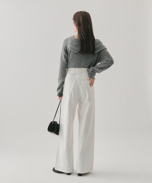 mystic（ミスティック）の「【ウエスト調整可能！】レース切替デニム