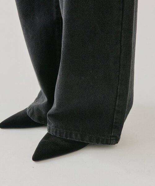 ウエスト調整可能！】レース切替デニム（デニムパンツ）｜mystic