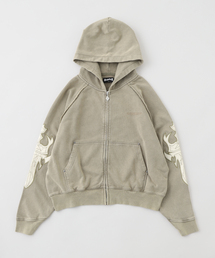 SUPPLIER / サプライヤー DAGGER LEATHER PATCH ZIP HOODIE