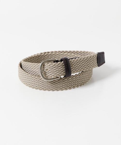 ITEMS URBANRESEARCH（アイテムズ アーバンリサーチ）の「Belt 1176（ベルト・メンズ・ベージュ/ブラック・-）」の2枚目の写真